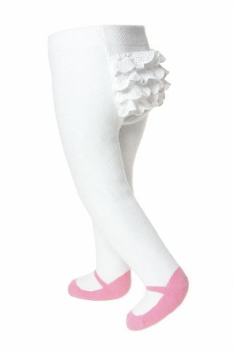 ベビーエンポリオ MJ ラッフル タイツ0-6M ピンク 12392,ベビー,タイツ,