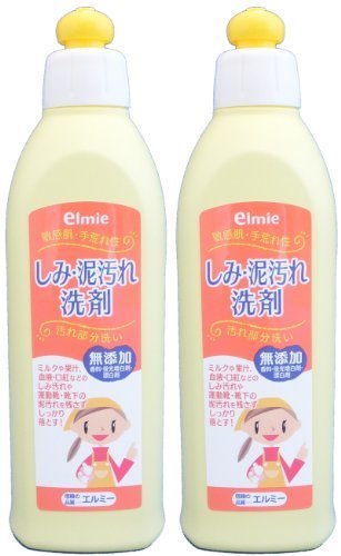【まとめ買い】 エルミー 敏感肌用しみ泥汚れ洗剤 300ml×2個セット,泥汚れ,落とし方,