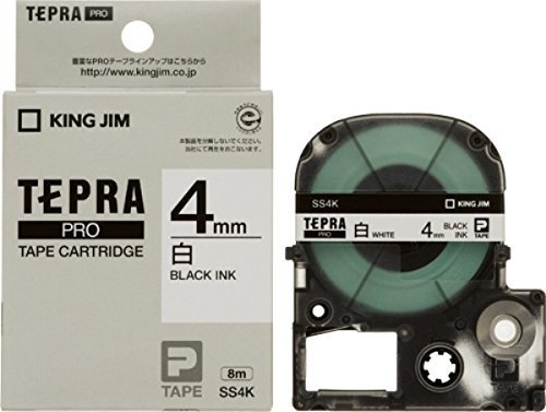 キングジム テープカートリッジ テプラPRO 4mm SS4K,テプラ,おすすめ,