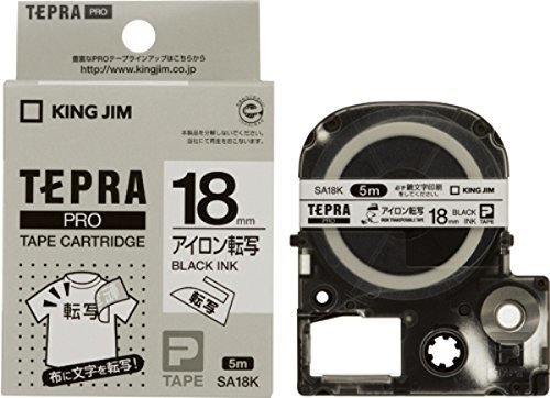 キングジム テープカートリッジ テプラPRO アイロン転写テープ 18mm SA18K,テプラ,おすすめ,