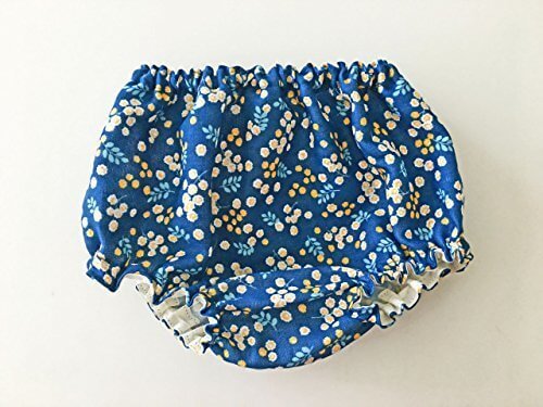 bebe couture(ベベクチュールベビー用品専門店)日本製ベビーブルマ ネイビーミモザ柄・コットンダブルガーゼ100％,ベビーブルマ,