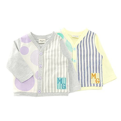 【アウトレット】mother goose カーディガン(80～130cm)キムラタンの子供服 グレー 110 (11110x11410-151a),子供服,カーディガン,