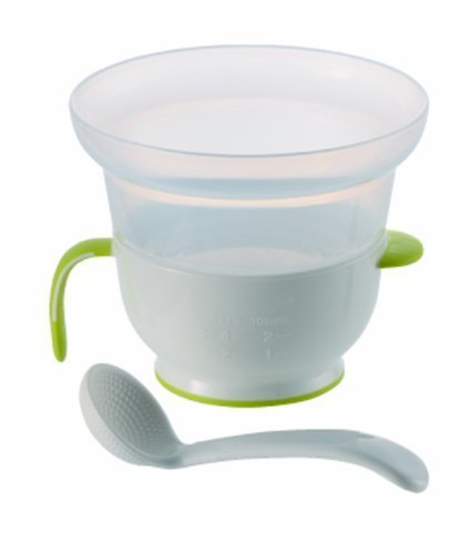 リッチェル Richell 電子レンジ用おかゆクッカーE スプーン付 エンボス加工 電子レンジOK レンジで4分,7倍粥,