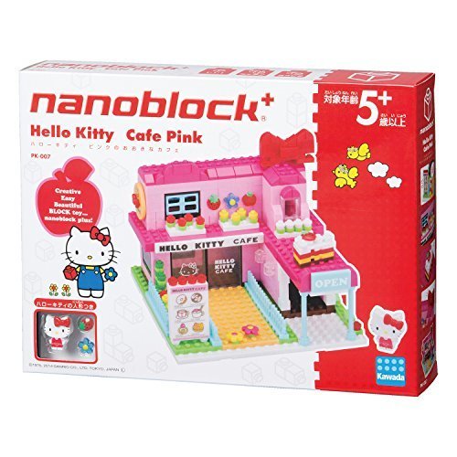 ナノブロックプラス ハローキティ ピンクのおおきなカフェ PK-007,サンリオ,おもちゃ,
