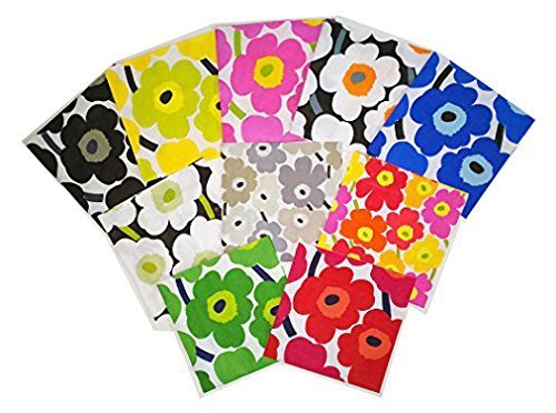 marimekko（マリメッコ） ペーパーナプキン デコパージュ UNIKKO ウニッコ 10枚セット アソート 33×33cm ペーパーナプキン 北欧 [並行輸入品],手作り,スタイ,デコパージュ