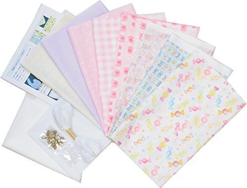 4枚作れる 手作り スタイキット リバーシブル＆水にも安心防水シート入り 女の子用 ダブルガーゼ生地 布 よだれかけ (Girl'sセット),手作り,スタイ,デコパージュ