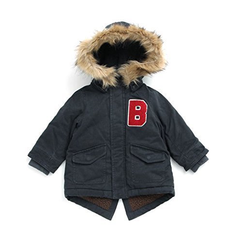 BREEZE(ブリーズ) ネット限定 中綿モッズコート　ネイビーブルー　120cm,子供服,コート,