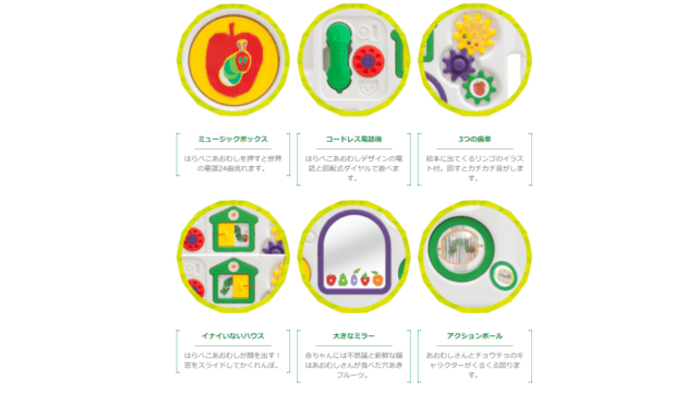 はらぺこあおむしおもちゃ説明,ベビーサークル,