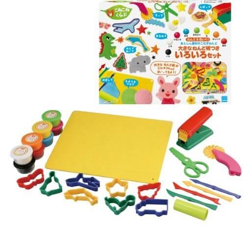 こねこねくらぶ 大きなねんど板付きいろいろセット KC-18,粘土,遊び,