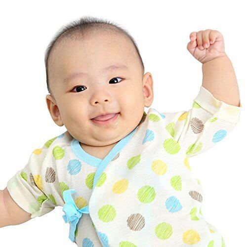 新生児 肌着セット ベビー 赤ちゃん 肌着 服 4枚セット 短肌着 50-60cm コンビ肌着 50-70cmオーガニックコットン 綿100％ フライス マリン ボーダー ドット 男の子,9月,出産準備,肌着