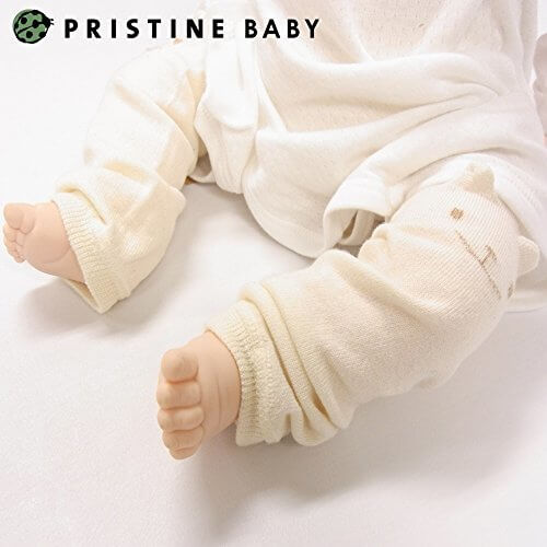 PRISTINE BABY[プリスティンベビー] くまレッグウォーマー オーガニックコットン 日本製,赤ちゃん,冬,おでかけ