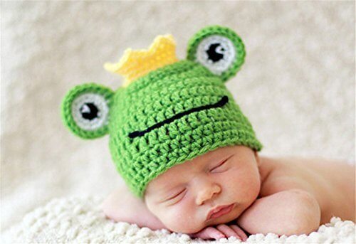 QD-SGMP ベビー服 ベビー用 コスチューム 新生児 着ぐるみ 寝相アート 2点セット 可愛い カエル 蛙の王子様 出産祝い,ハーフバースデー,お祝い,