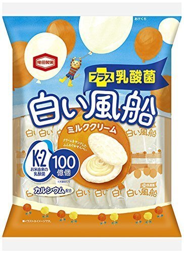 亀田製菓 白い風船ミルククリーム 18枚×12袋,バレンタイン,簡単,手作り