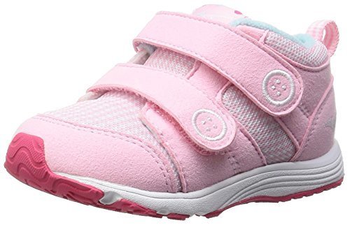 [ミズノ] キッズシューズ ハグモックインファント [インファント] (現行モデル) 60ピンク×ホワイト 15.5,ベビーシューズ,口コミ,