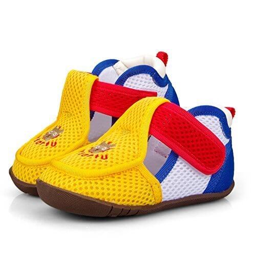 キッズシューズ ベビーシューズ サンダル 女の子 男の子 ファーストシューズ 子供靴 メッシュシューズ ベビーシューズ キッズ スニーカー 赤ちゃん ソフト底の靴 通気 軽量 滑り止め 12-14cm 夏 0-2歳 (13cm, イエロー),ベビーシューズ,口コミ,
