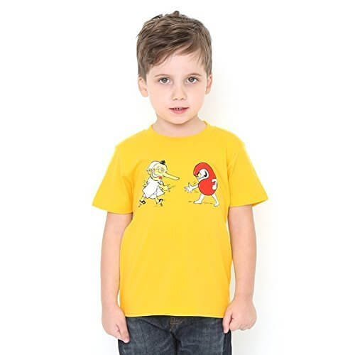 グラニフ（graniph） 【キッズ】コラボレーションキッズTシャツ/かこさとし(だるまちゃんとてんぐちゃん)【605イエロー/90】,かこさとし　,Tシャツ,からすのパンやさん