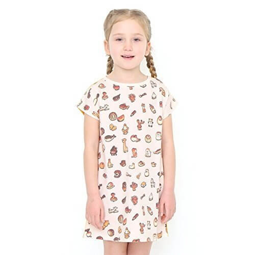 グラニフ（graniph） 【キッズ】かこさとしマルチパターンボックスキッズワンピース/からすのパンやさんパターン【002オフ ホワイト/90】,かこさとし　,Tシャツ,からすのパンやさん