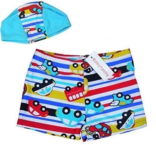 【Babystity】 子供 ベビー 男の子　水着 帽子 2点セット (100cm-115cm) KR-SWI001,幼稚園,水着,選び方