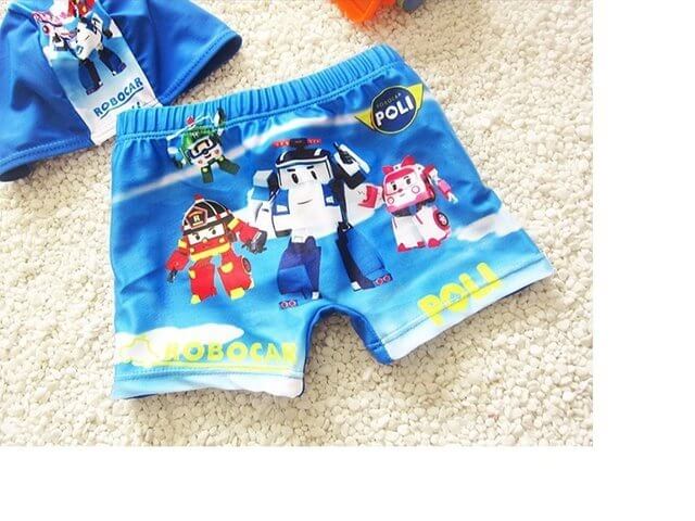 amazon [B06ZZPSRXW] ２点セット　ベビー水着 スイミング 男の子 　スイムパンツ　帽子付　 キッズ 　ボーイズ 海水パンツ 幼稚園　プリント スイムウエア 子供 ショーツ ブリーフ　5サイズ　1~10歳 (Ｌ（４～６歳）),幼稚園,水着,選び方