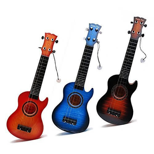 Wishtime おもちゃの楽器 ウクレレ ミニギター 色指定不可 XQ16009,ギター,おもちゃ,