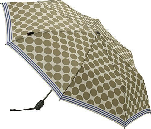 Knirps 折りたたみ傘 ワンタッチ自動開閉式 コンパクト 【正規輸入品】 T.200 MediumDuomatic Recife Greige KNTL200-802-3,折りたたみ傘 ,レディース,