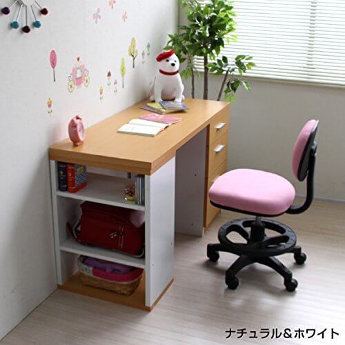 学習机 ツインデスク用デスク単体 学習机 勉強机 学習机 ハイタイプ おしゃれ 収納 木製 木製デスク学習デスク ナチュラル＆ホワイト CPB027-CNA/WH,ライフスタイル,学習机,選び方