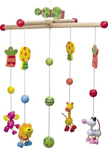 ユリス 木製モビール Safari,赤ちゃん,おもちゃ,