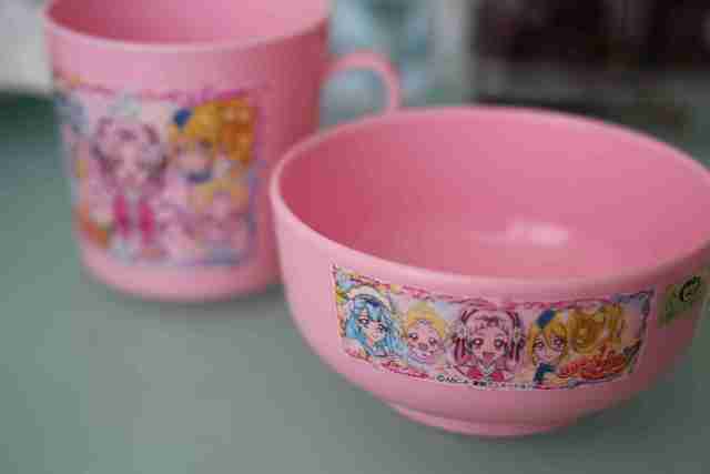 HUGっと!プリキュア ご飯茶碗,入園準備,セリア,