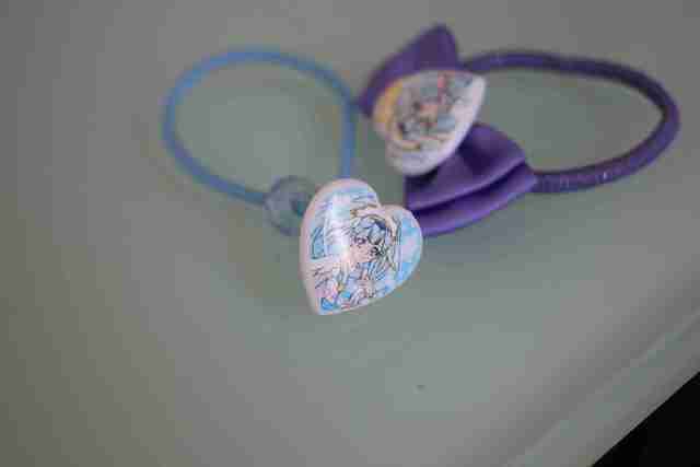 薬師寺さあやちゃん キュアアンジュ ヘアゴム,入園準備,セリア,