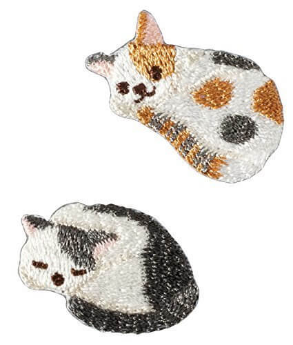 ハマナカ Coucou(クークー) ワッペン ネコ H457-948,子供服,リメイク,