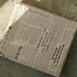 オシャレで シックな アンティーク風 英字新聞デザイン ハンドメイド布 145×50cm クッションや バッグ作りなどに,手作り,手帳,