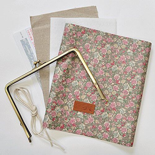 手帳ケースキット 　YUWA　小花柄　型紙、作り方のレシピ付き　手作り (フロスティグレー),手作り,手帳,