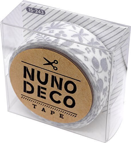 KAWAGUCHI(カワグチ) NUNO DECO TAPE ヌノデコテープ 1.5cm幅 1.2m巻 北欧の冬 15-243,幼稚園,デコ,ヌノデコ