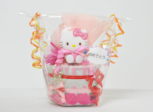 コンパクトなおむつケーキ,100均,出産祝い,おむつケーキ