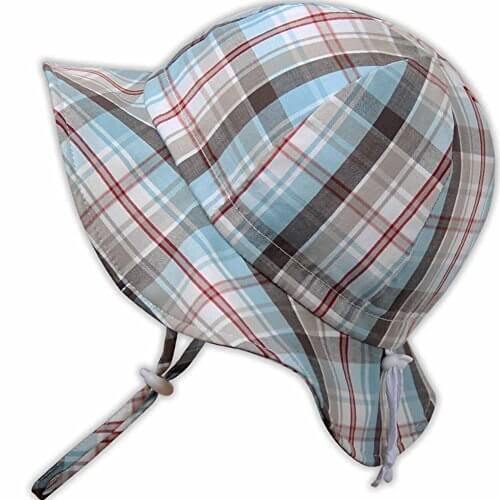 幼児５０＋ UPF日光予防帽子、サイズの調整可能。チン・ストラップ付き (M: ９—２４ヶ月, サマープレード ),UVカット,帽子,