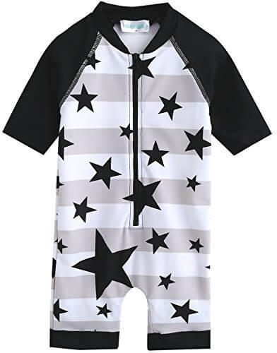 [Vaenait Baby] 0-24ヶ月UVカット ラッシュガードベビー子供男の子長袖ワンピース水着 With Star Baby S,ベビー,ラッシュガード,