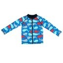 ベビーザらス限定　キッザらス　ボーイズ　水着　長袖ラッシュガード　くじら（ブルー×90cm）,ベビー,ラッシュガード,