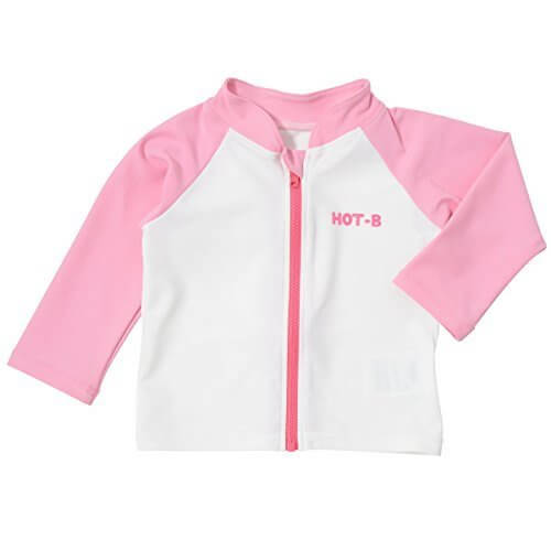 ミキハウス ホットビスケッツ(MIKIHOUSE HOT BISCUITS) ジップアップ☆ラッシュガード 90cm ピンク 72-7102-782,ベビー,ラッシュガード,