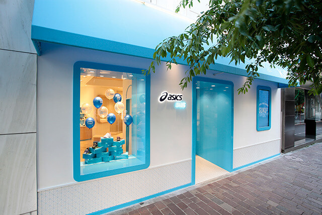 「ASICS KIDS GINZA」外観,ベビーシューズ,ファーストシューズ,