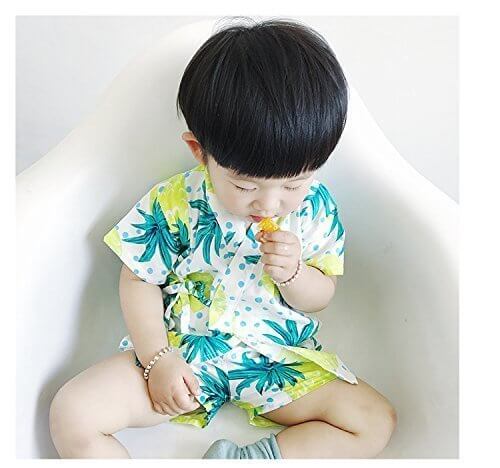 city wu 春夏 浴衣 甚平 子供服 男女兼用 男の子 綿100% 七五三 5デザイン くだもの 80 90 100 110 120cm,子供用,甚平,