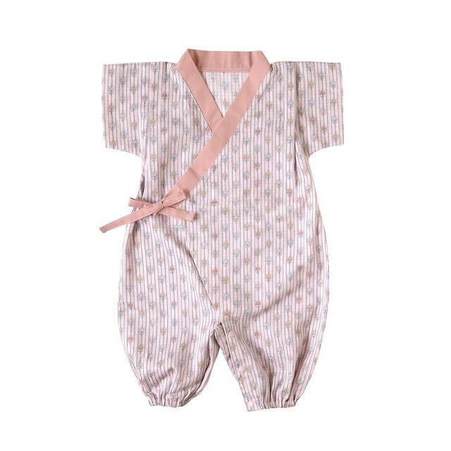 SOULEIADO じんべい2wayドレス ピンク 50~70cm 18122015,子供用,甚平,