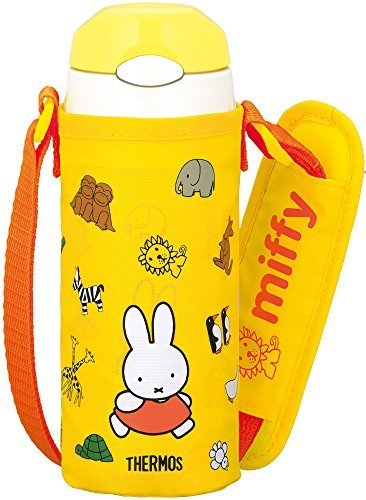 サーモス 真空断熱ストローボトル ミッフィー 【ワンタッチオープンタイプ】 0.36L イエロー FFI-401FB Y,子ども,水筒,おすすめ