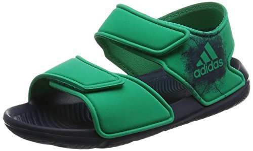 [アディダス] サンダル KIDS AltaSwim C コアグリーン S17/カレッジネイビー/コアグリーン S17 18.0(18cm) (現行モデル),キッズサンダル,男の子,