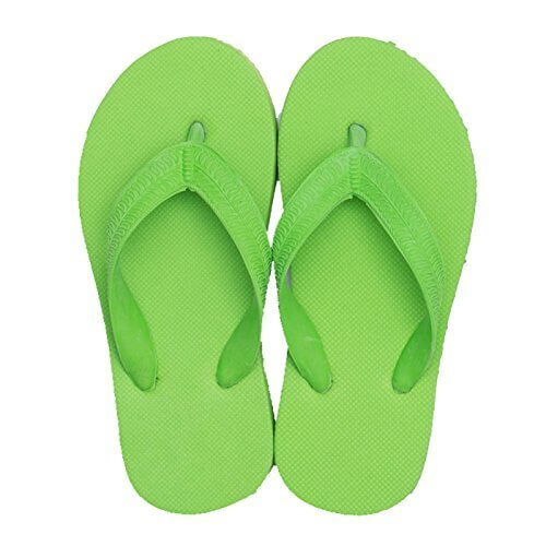 天然ゴムのシンプルビーチサンダル 子供 キッズサイズ 【無地 単色】6.5(16-17cm)グリーン,キッズサンダル,男の子,