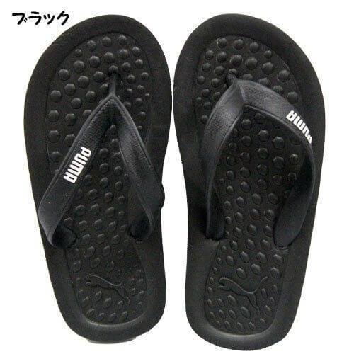 PUMA プーマ 子供サンダル ビーチサンダル ジュニア キッズ-ブラックー/18cm,キッズサンダル,男の子,