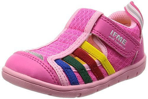 [イフミー] サンダル 水抜きソール 22-7017 PIK ピンク 12.5 3E,ベビーサンダル,女の子,