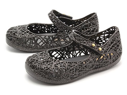 [メリッサ] ラバーシューズ カンパーナ ジグザグ VI SP BB 子供用(1125-0169)[並行輸入品] ブラックxシルバーグリッター 13.0cm(7),ベビーサンダル,女の子,