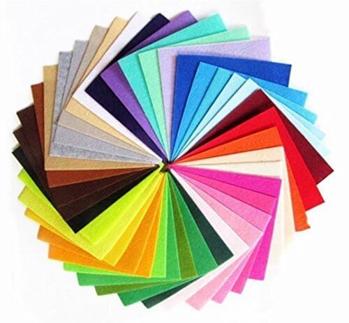 楽MoMo カラーフェルト 1.0mm 40色 30cm x 30cm,赤ちゃんおもちゃ,手作り,フェルト
