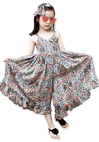 (ウイ カプア) u'i Kapua ママとおそろいも ペイズリー ワイド ガウチョ パンツ オールインワン 子供服 女の子 レディース (160,オレンジ),キッズ,ガウチョパンツ,