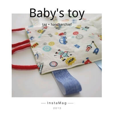 ハンカチ,赤ちゃん ,タグ,おもちゃ